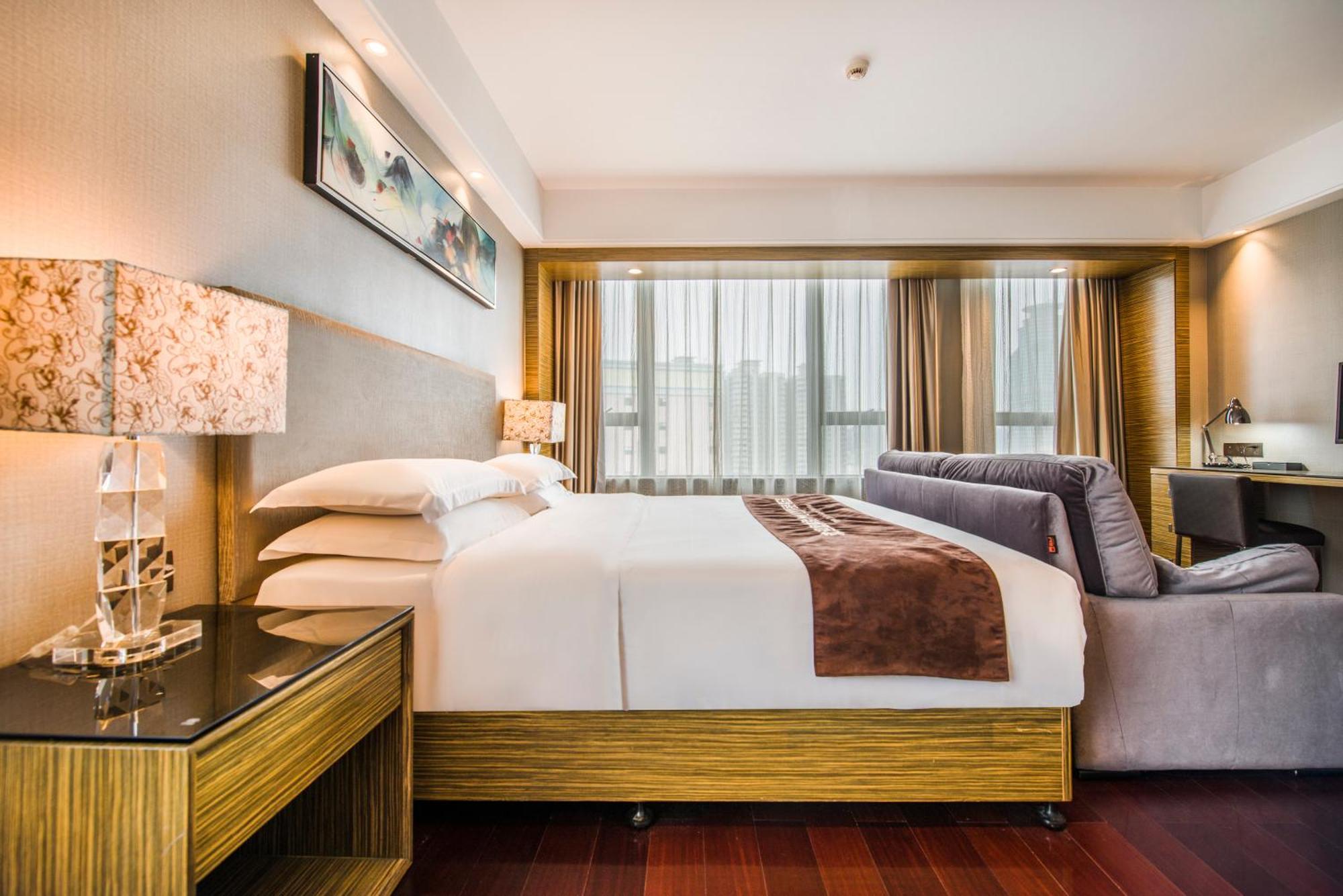 La Perle International Hotel - Free Shuttle Between Hotel And Exhibition Center During Canton Fair & Exhibitor Registration Counter Стая снимка