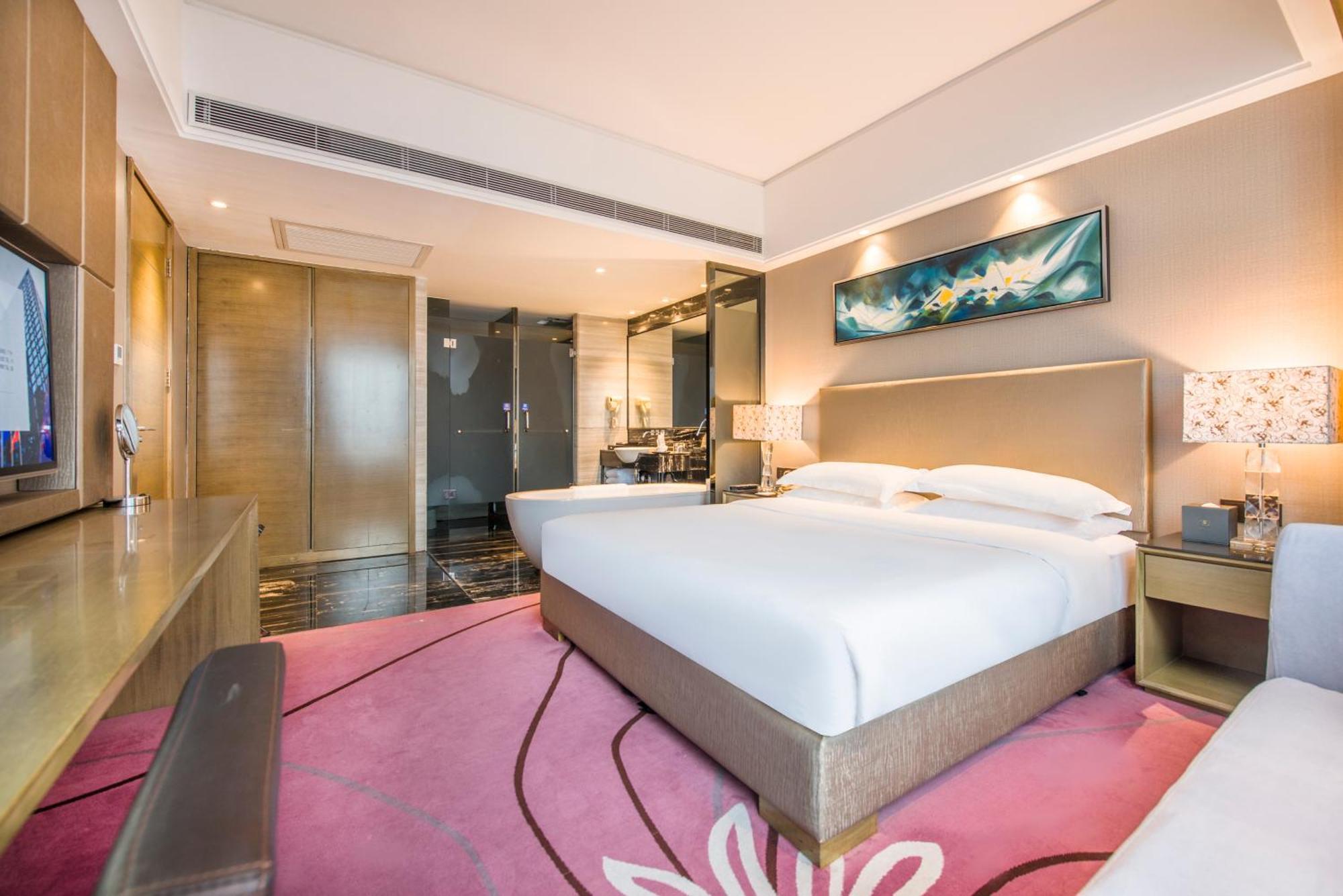 La Perle International Hotel - Free Shuttle Between Hotel And Exhibition Center During Canton Fair & Exhibitor Registration Counter Стая снимка
