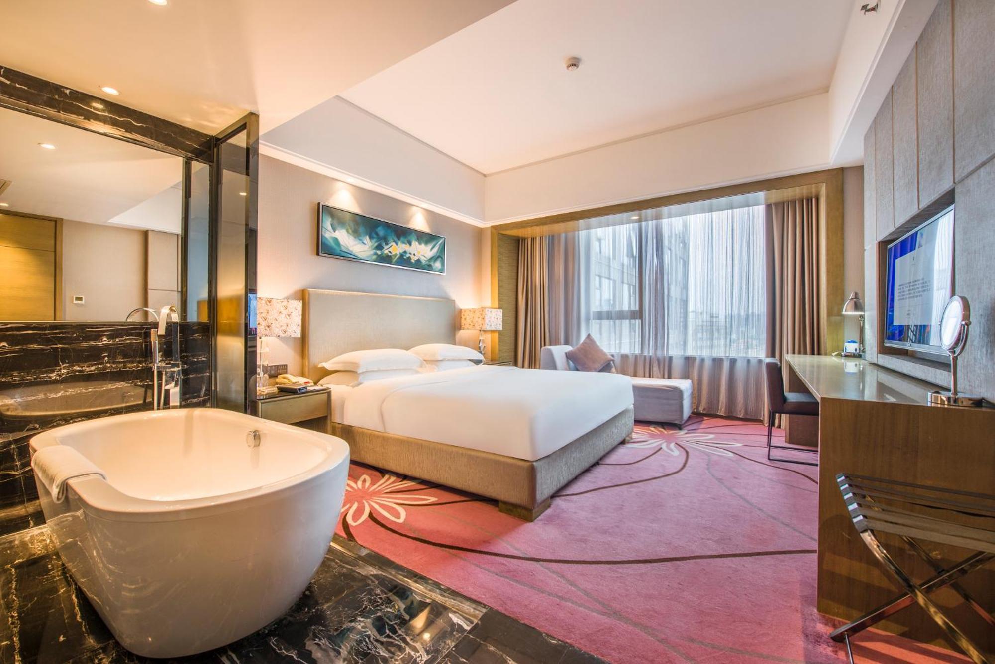 La Perle International Hotel - Free Shuttle Between Hotel And Exhibition Center During Canton Fair & Exhibitor Registration Counter Стая снимка